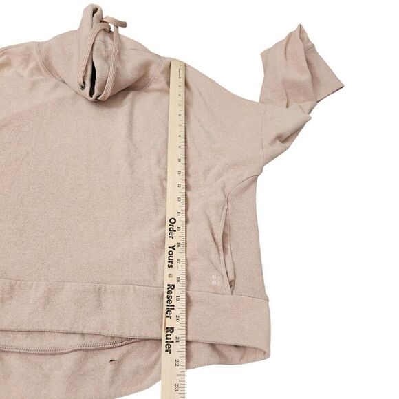 Sweaty Betty Sweater Medium Rose Pink Escape Luxe‎ Fleece Funnel Neck Hoodie - Picture 11 of 12
